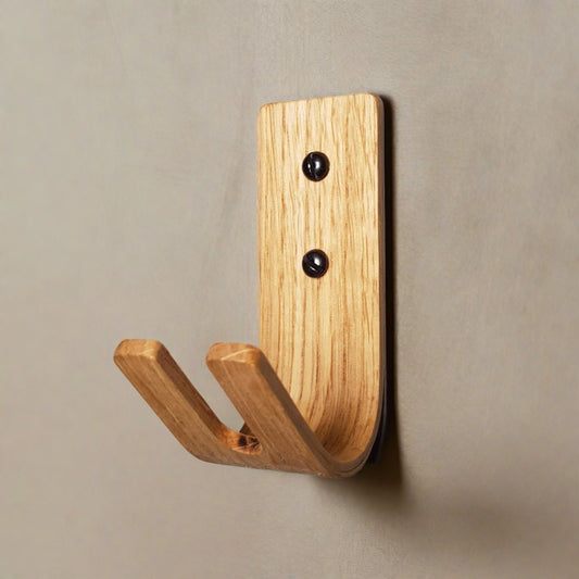 Monaco K | Set of 4 Wall Key Hooks - Oak - NOIR.DESIGN