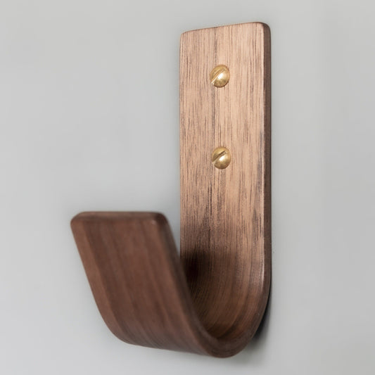 Walnut Hardwood Wall Hooks