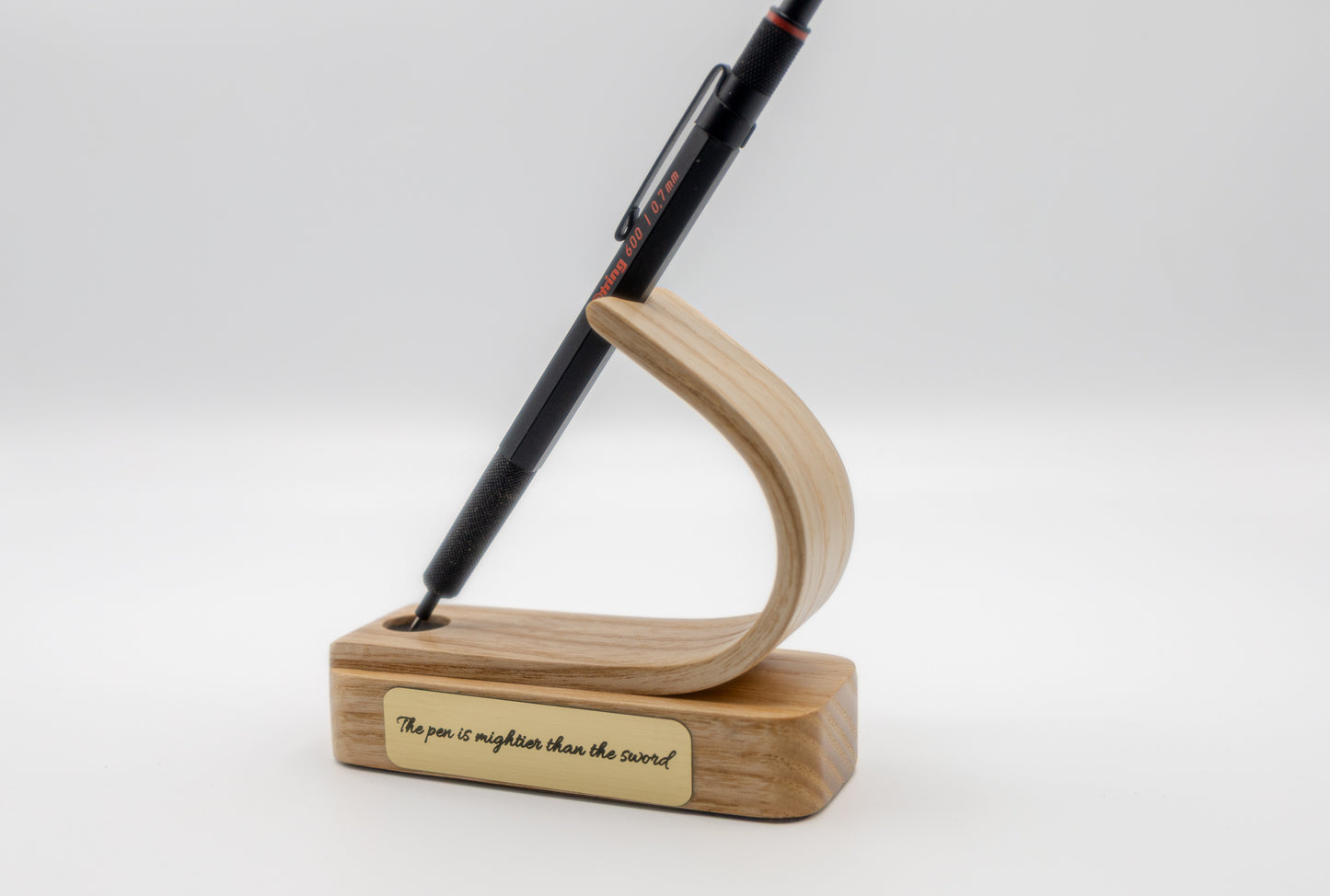 High-end desk accessory with custom engraved nameplate