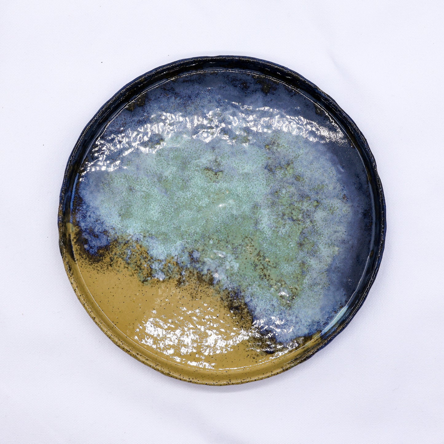 27 cm Aegean Stoneware Handmade Ceramic Dinner Plate