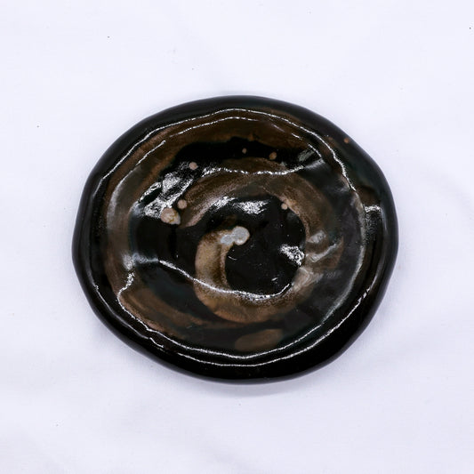 Cobalt Shadow Stonecraft Harmony Handmade Ceramic Plate