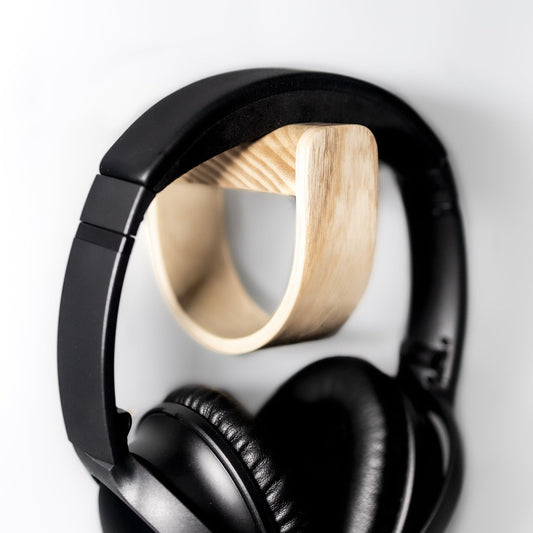 Duo I | Wall Mounted Headphone Holder - Ash