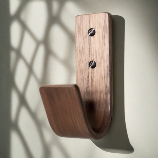 Walnut Hardwood Wall Hooks